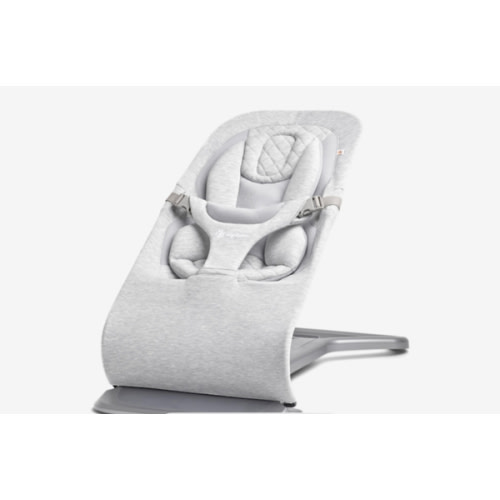 Ergobaby Evolve 3-in-1 Bouncer, Adjustable Multi Position Baby Bouncer Seat, Fits Newborn to Toddler, Light Grey