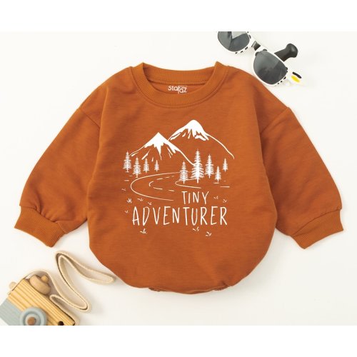 Tiny Adventurer Baby Romper, Adventure Baby Outfit, Forest Clothes, Travel Baby Gift, Adventure Bodysuit, Woodland Camping Hiking Explore