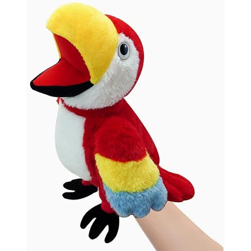 Birds Hand Puppets for Kids,Toddler Includes Parrots, Peacocks, etc with Movable Open Mouths, Perfect for Storytelling,Teaching,Preschool,Birthday Gifts