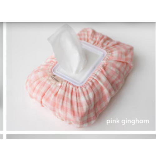 Baby Wet Wipes Cover Tissue Box Nursery Decoration Matching Changing Pad Cover Baby Essentials Baby Wipe Station Diaper Bag Gingham Pattern