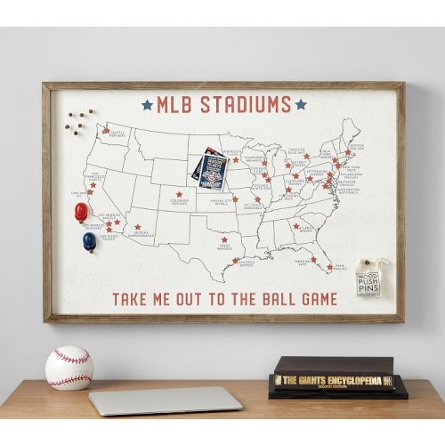 MLB Stadium Pinboard (24" x 36")