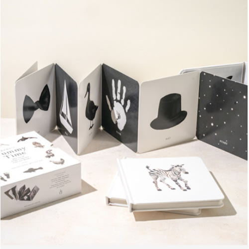 Baby's Tummy Time Book Box Set: A 3-Book Box Set of High-Contrast Art for Visual Stimulation at Tummy Time (Tabitha Paige Children's Book Series)