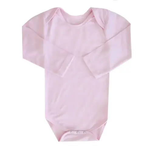 Copper Pearl Long Sleeve Bodysuit Baby: Ultra Soft Baby for Newborns, Boys, and Girls - Stylish, Comfortable, Overlap Shoulders, Premium Knit Fabric - Newborn, Blossom
