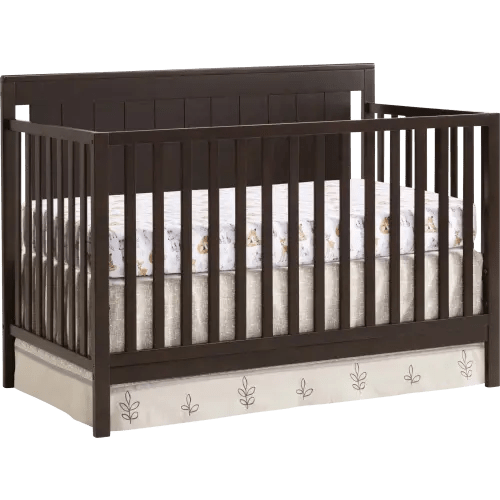 Norian Espresso Dark Wood Convertible Crib | Rooms to Go