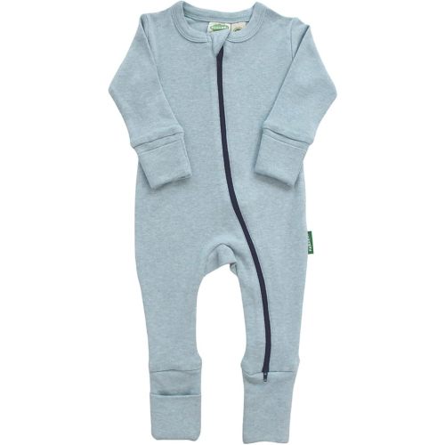 PARADE Organic Snuggle Soft Melange '2-Way' Zipper Romper