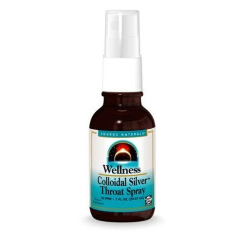 Wellness Colloidal Silver 30 ppm Throat Spray by Source Naturals, Inc. - 1 oz Spray