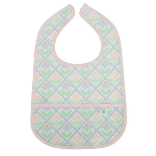 The Wipe It Bib, Pastel Floral - Apple of My Isla Bibs | Maisonette
