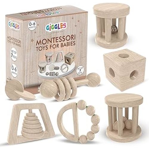 Wooden Toys for Babies 0-6 Months