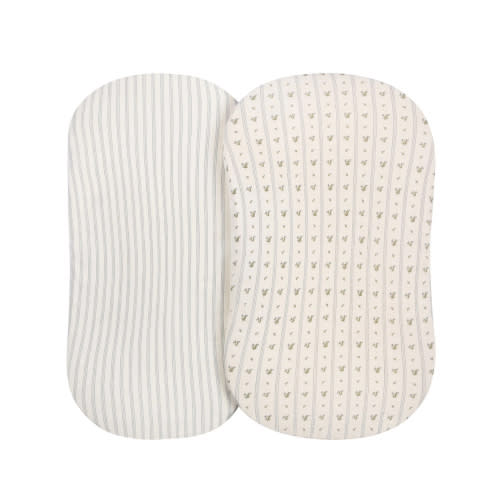 Linear Berry Leaf Bassinet Sheet Set – Ely's & Co.