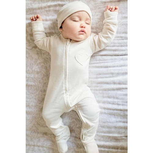 Organic Baby Footie Pajamas -Unbleached and Undyed