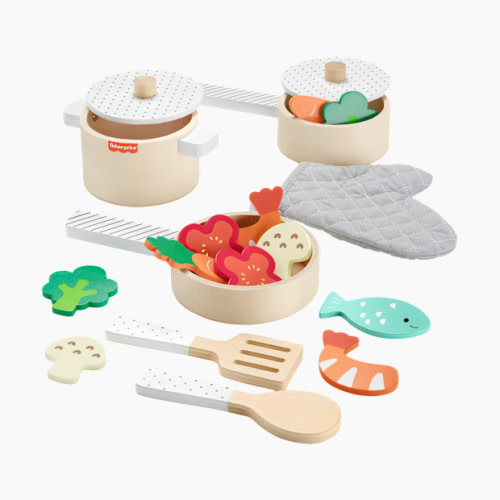 Fisher-Price Wooden Pots and Pans Set