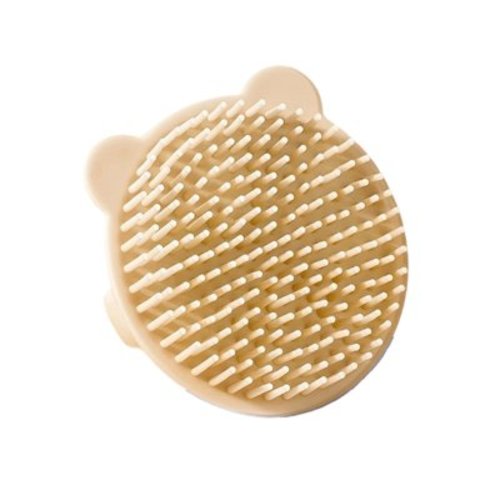 Soft Silicone Infant Shampoo Brush Round Bristles Gentle Cleansing & Comfort
