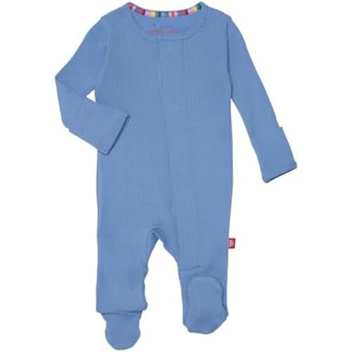 Magnificent Baby Boy 100% Cotton Footies with Magnetic Easy Close