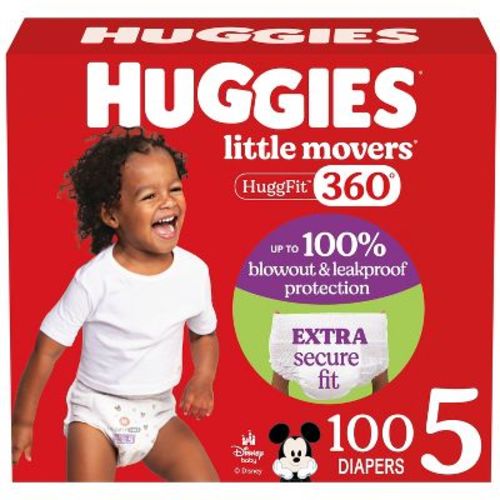 Huggies Little Movers HuggFit 360 Disposable Diapers - Size 4 - 64ct