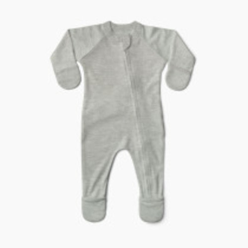 Goumi Kids x Babylist Bamboo & Organic Cotton Footie - Pebble, Newborn