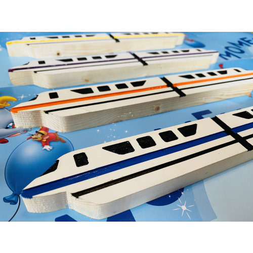 Monorail Wooden Decoration for above door or shelf WDW
