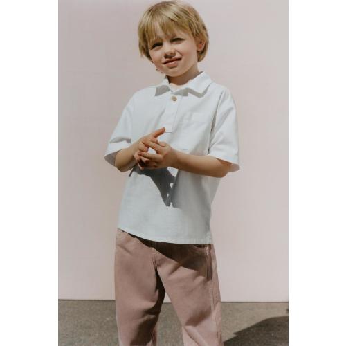 TEXTURED POLO SHIRT - Ecru | ZARA United States