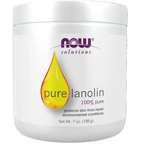 NOW Solutions, Pure Lanolin, Wind and Harsh Environment Skin Protectant, Thick Jelly, For Rough Dry Skin, 7-Ounce