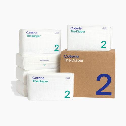 Coterie Ultra Soft Diapers, Monthly Supply - Size 2, 186 Count