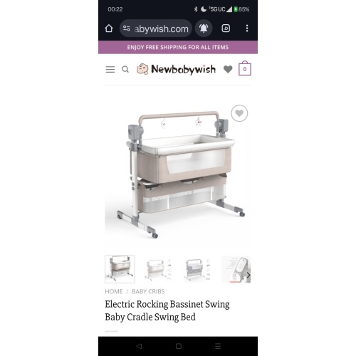 Electric Rocking Bassinet Swing Baby Cradle Swing Bed