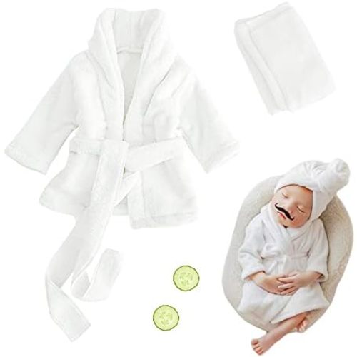 M&G House Newborn Photography Props Bathrobe Outfits Baby Photoshoot Props Robe Girl Baby Photo Prop Outfit Bathrobe