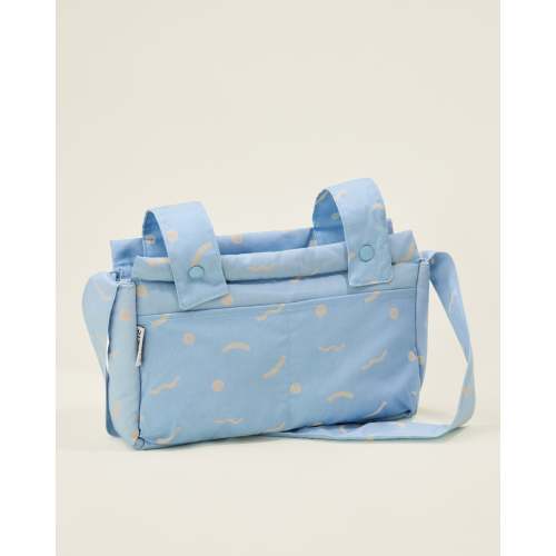 Universal Baby Stroller Organizer Bag Converts To Crossbody | Green Stripe - Storq by Kindred Bravely