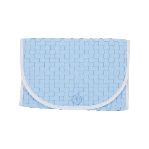 T.B.B.C. Pluie Pret Changing Clutch - Buckhead Blue - Goosewaddle® | Newborn Baby Blankets Toys Teethers Bibs & More