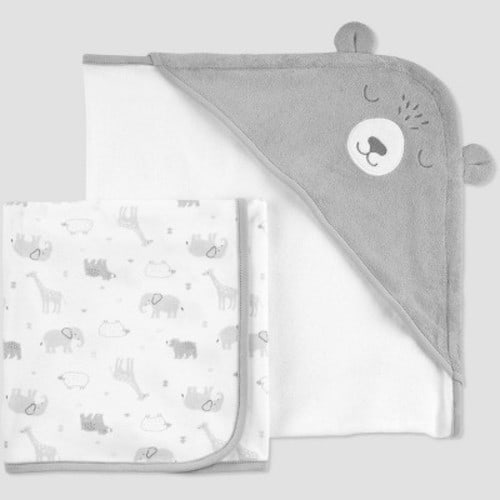 Baby Animals Bath Towel Set - Just One You® made by carter's Gray