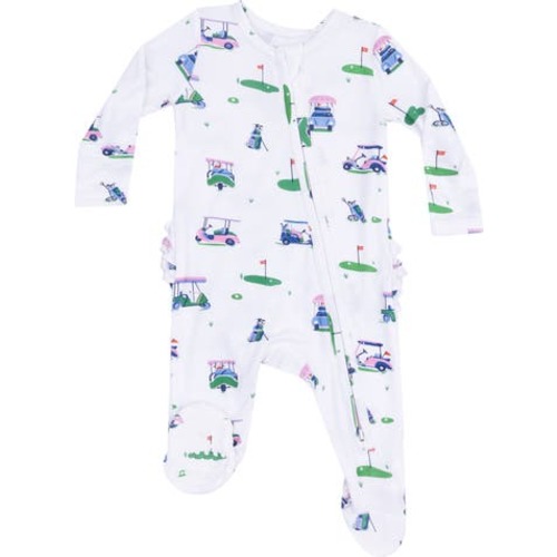 Golf Cart Print Footie, 0-3M