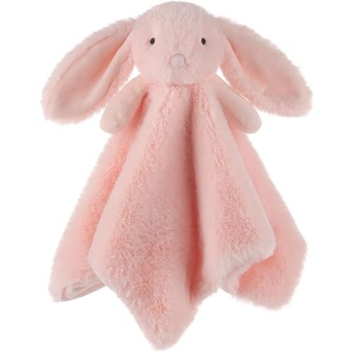 Apricot Lamb Stuffed Animals Blush Bunny Rabbit Security Blanket Infant Nursery Character Blanket Luxury Snuggler Plush Baby Lovey(Blush Bunny)