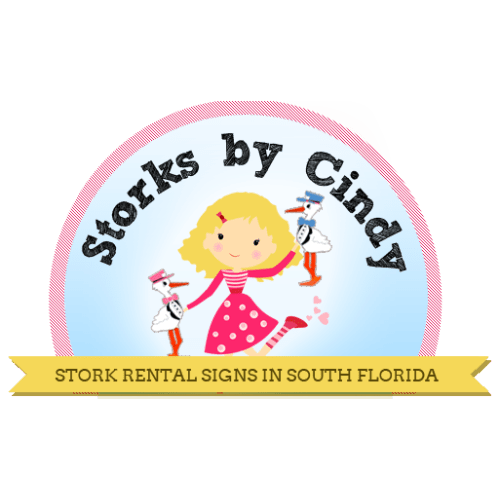 Baby Announcement Storks Sign for Front Yard