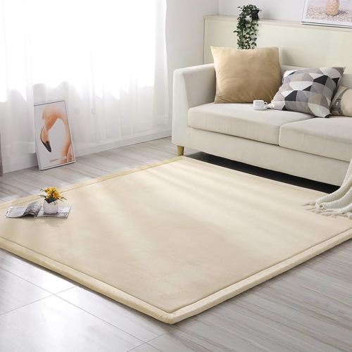 Large Play Mat for Baby, Thick Crawling Floor Mats, Memory Foam Activity Area Rug, Foldable Soft Coral Velvet Nursery Rugs for Toddlers,Infants,Kids,Yoga Mat,Tatami Mat (Brown, 100 * 100cm) : Amazon.com.au: Home