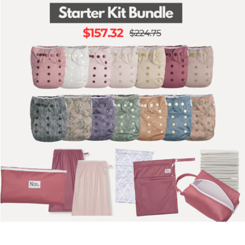 Cloth Diaper Starter Kit - Pink