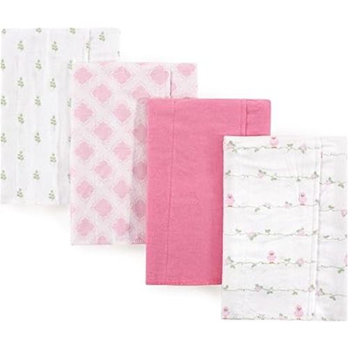 Luvable Friends Unisex Baby Cotton Flannel Burp Cloths, Bird, One Size
