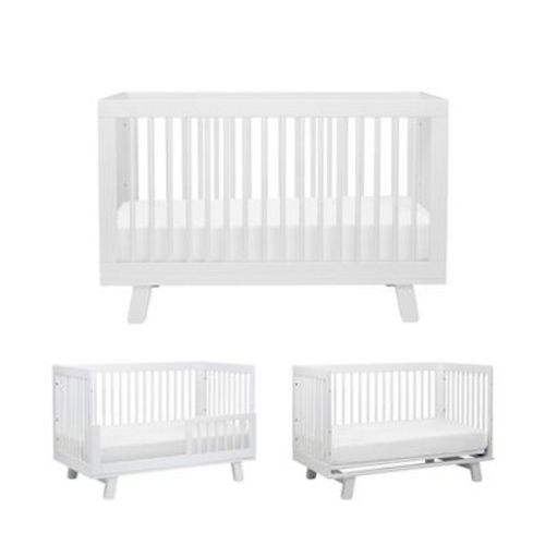 Babyletto Hudson 3-in-1 Convertible Crib with Toddler Bed Conversion Kit - White