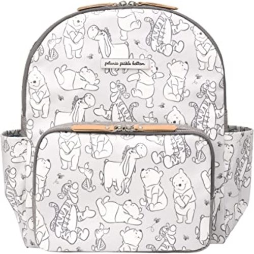 Petunia Pickle Bottom District Backpack | Baby Bag | Baby Diaper Bag for Parents | Baby Backpack Diaper Bag | Stylish, Spacious Backpack for On-The-Go Modern Moms & Dads | Disney's Playful Pooh