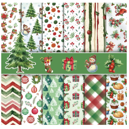 Holiday Scrapbook Paper