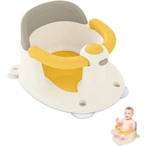 Baby Bath Seat for Babies 6 Months & Up, Bath Seats for Babies Sitting Up, Open Design, Non-Slip, Compact Toddler Bath Seat.