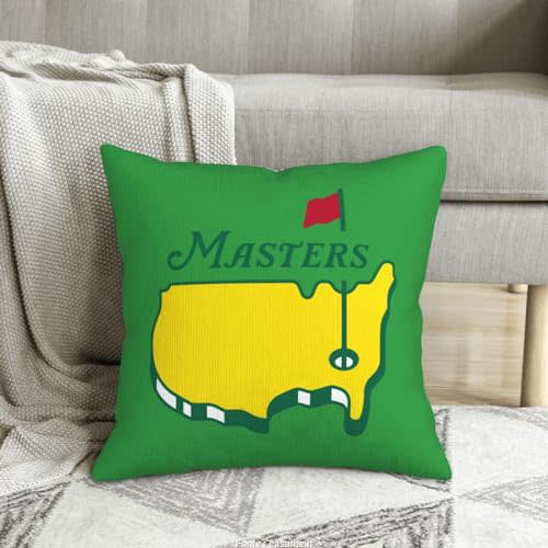 Duotuhe Golf Throw Pillow Covers 18"X18" Cozy Soft Masters Throw Pillowcase Home Decorative Living Room Cushion Cover College Dormitory for Bed Couch Sofa for Golf Lovers