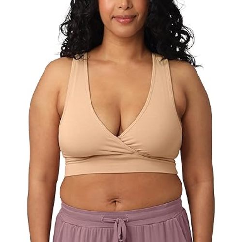 Kindred Bravely French Terry Racerback Nursing Sleep Bra | Maternity Bralette, Nursing Bras for Breastfeeding, Pregnancy Bra