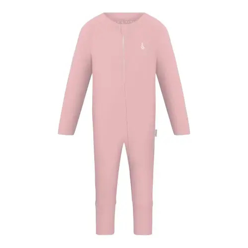 Bamboo Baby Zippie (Long) - Bamboo Romper Baby – RAPH&REMY® - Color: PINK, Size: 0-3 Months