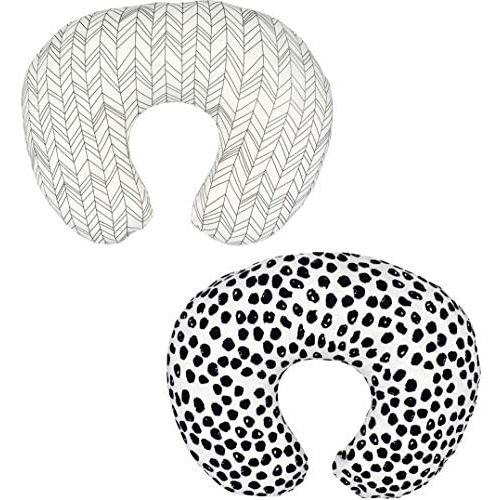 2 Pack (Arrow & Speckles) Nursing Pillow Cover Slipcover for Breastfeeding Pillows, Soft and Comfortable Safely Fits On Standard Infant Nursing Pillows (Arrow & Speckles) (Arrow & Speckles)