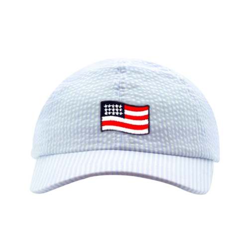 Classic Ball Cap - Light Blue Seersucker Flag