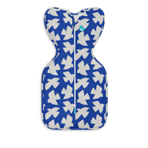 Swaddle Up™ 1.0 TOG Cotton Cobalt Paperbirds