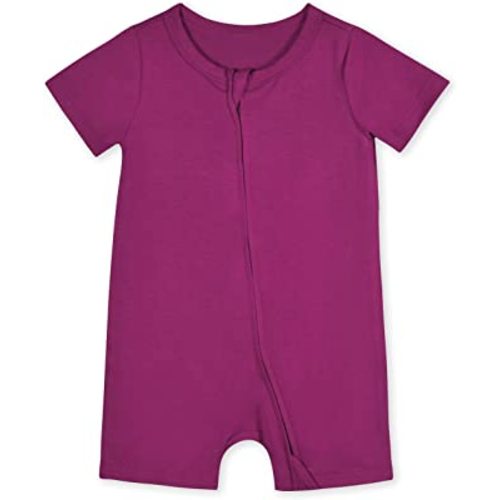 Gerber Unisex Baby Buttery-Soft Short Sleeve Romper With Viscose Made With Eucalyptus