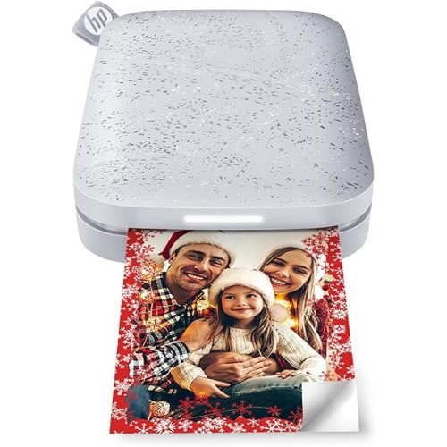 HP Sprocket 2x3" Instant Smartphone Photo Printer - Portable Color Wireless Mobile Printer - Zink Sticky-Back Photos - Print from Compatible iOS & Android Devices with Bluetooth w/Fun App - Luna Pearl