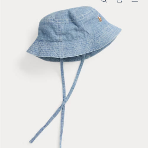 Indigo Cotton Chambray Hat
