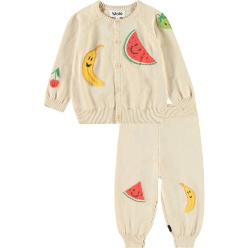 Molo Brody Sweater Set | Cute Fruits, 6M