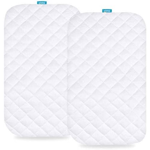Waterproof Bassinet Mattress Pad Cover Compatible with Maxi-COSI Iora Bedside Bassinet, 2 Pack, Ultra Soft Bamboo Surface, Breathable and Easy Care