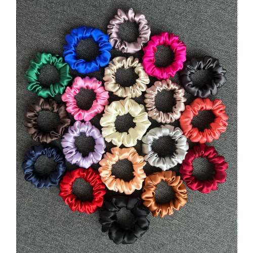 100% Premium silk scrunchies  (EXTRA MINI size) - choose your colors by leaving a note | bridesmaids | birthday | teacher | gift